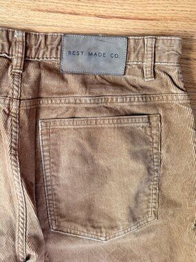 Men's Best Made Tan Corduroy Pant